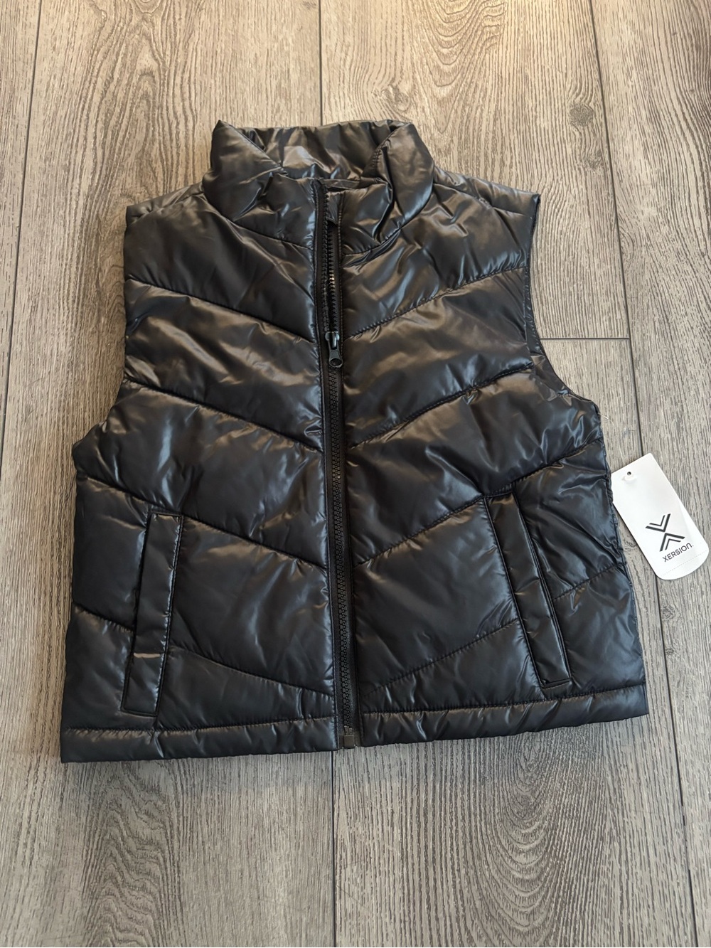 Xersion Black Quilted Puffer Vest - Lightweight Sleeveless Jacket